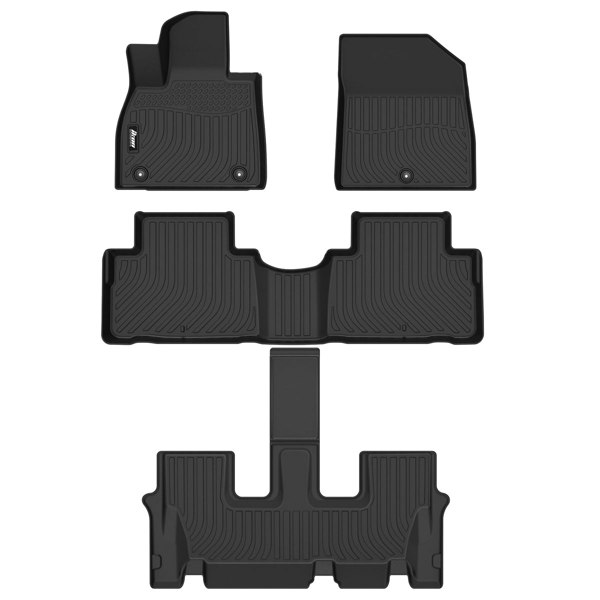 2020-2025 Hyundai Palisade 7& 8 Seats Heavy Duty TPE Floor Mats Liners