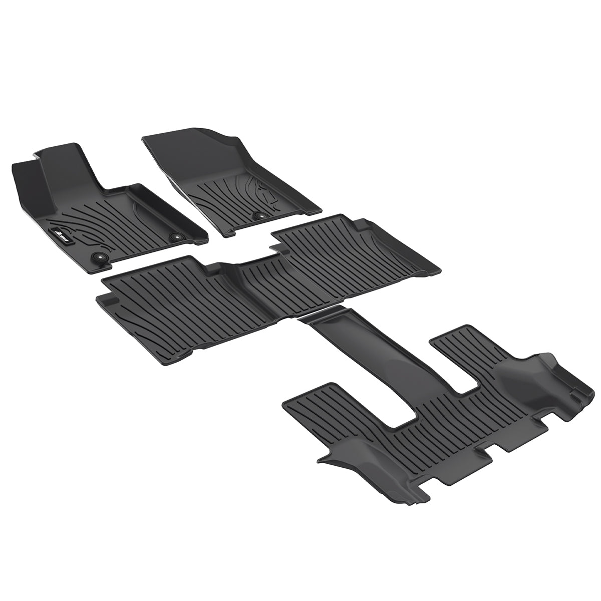 2024-2025 Hyundai Santa Fe Hybrid 3D IKON All Weather Floor Mats TPE