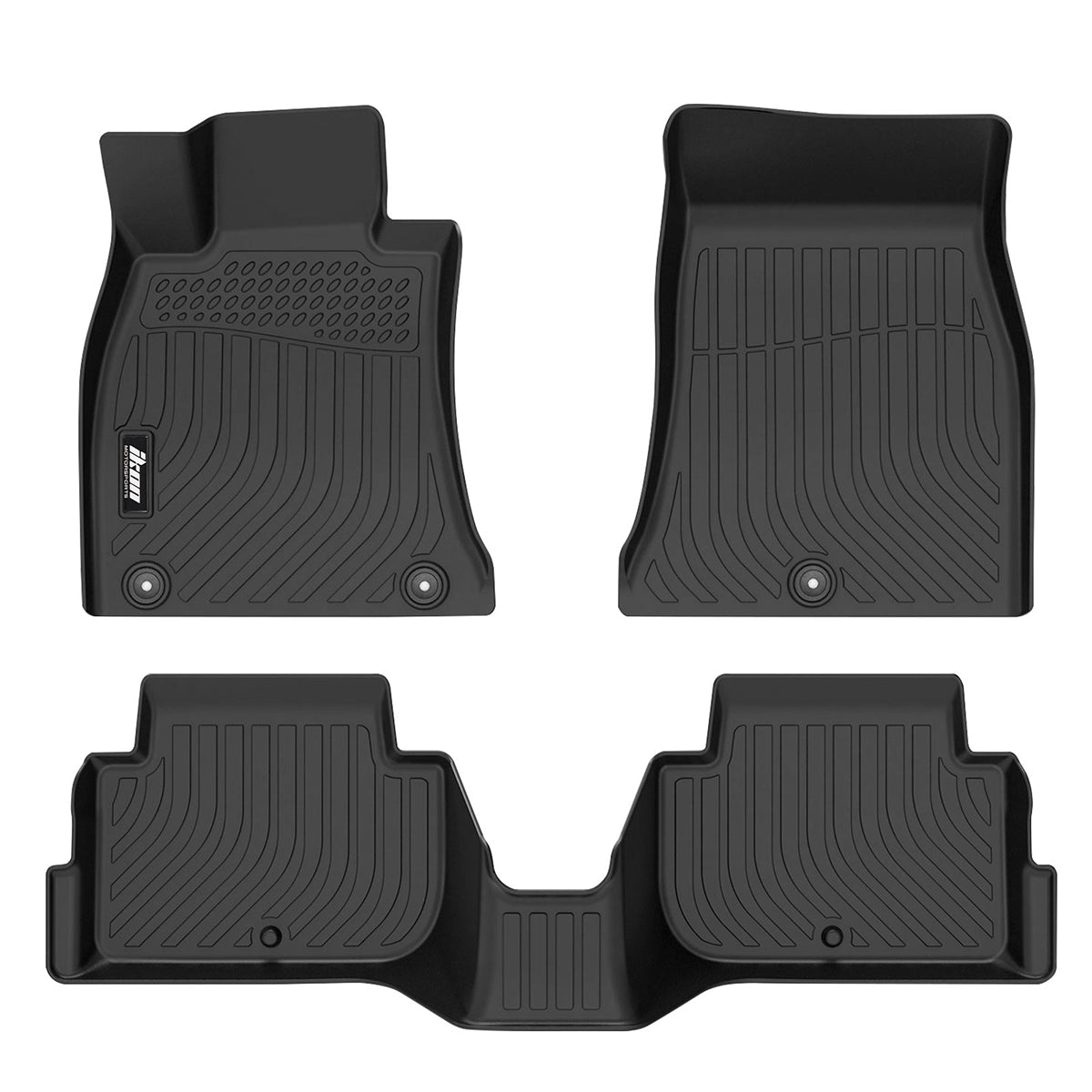 2018-2023 Kia Stinger RWD Floor Mats All Weather TPE 3D Carpets 3PC