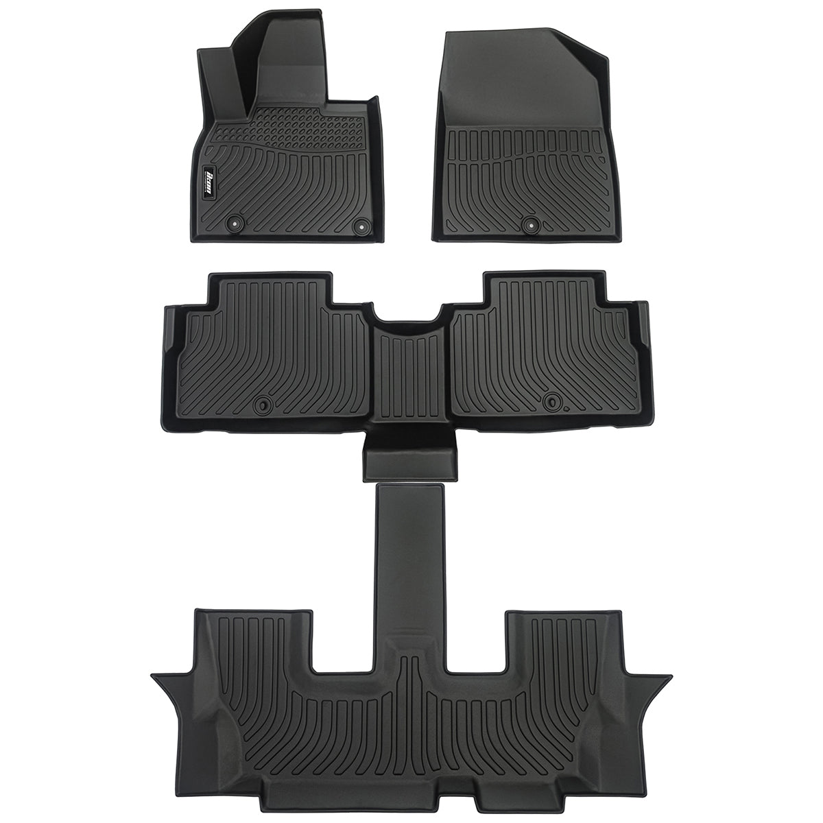 2020-2025 Kia Telluride 7 & 8 Seats Heavy Duty TPE Floor Mats 3D Liner