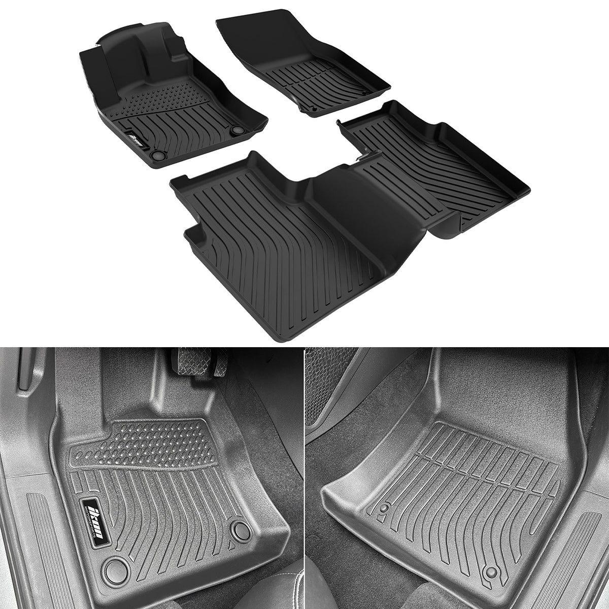 2018-2024 VW Tiguan 5/7 Seats 3D TPE All Season Floor Mats Carpets 3PC