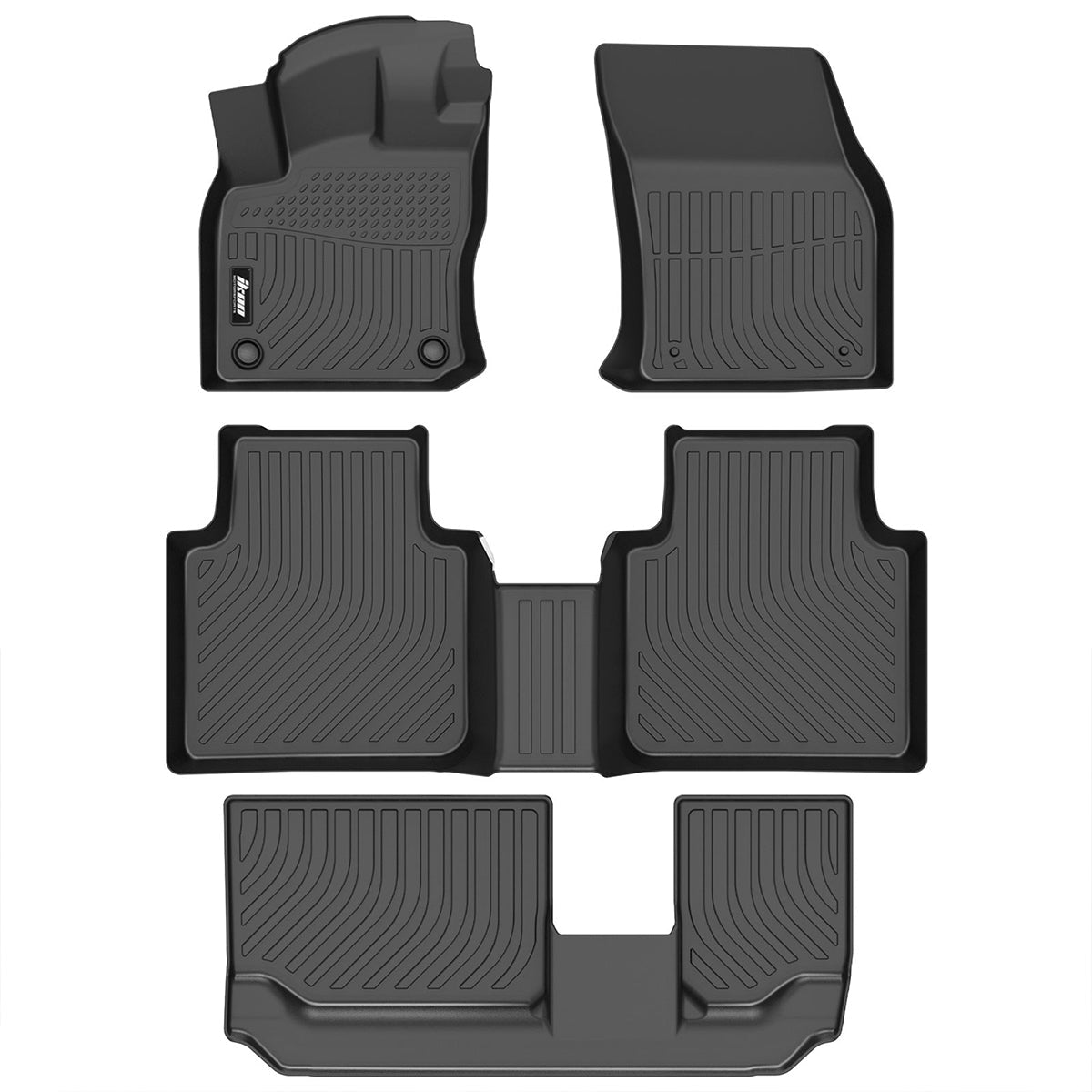2018-2024 VW Tiguan 7 Seats 3D TPE All Season Floor Mats Carpets 4PCS