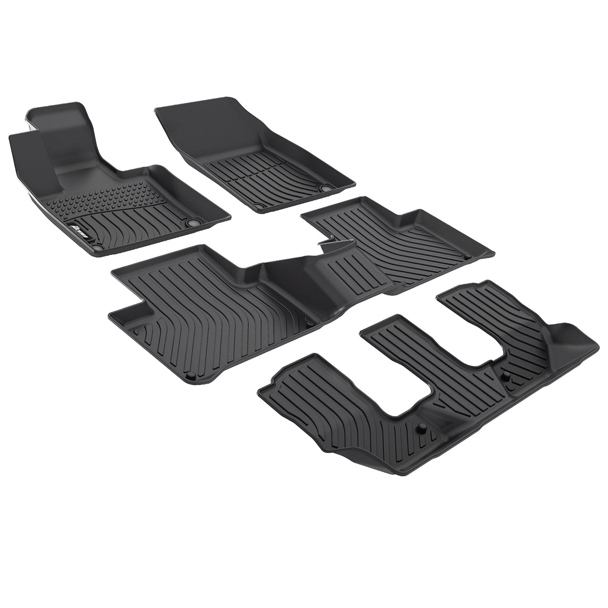 2016-2025 Volvo XC90 Recharge 7-Seat 3D All Weather Floor Mats TPE 4PC