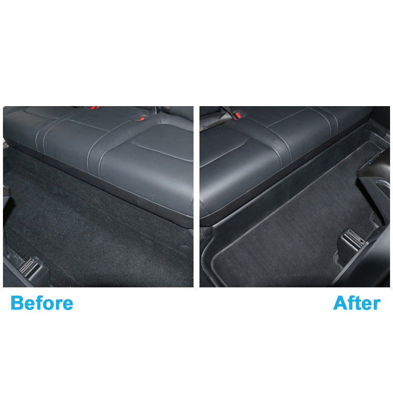 Car Floor Mat for 2017-2023 Tesla Model 3 Black Rear Anti-kick TPE
