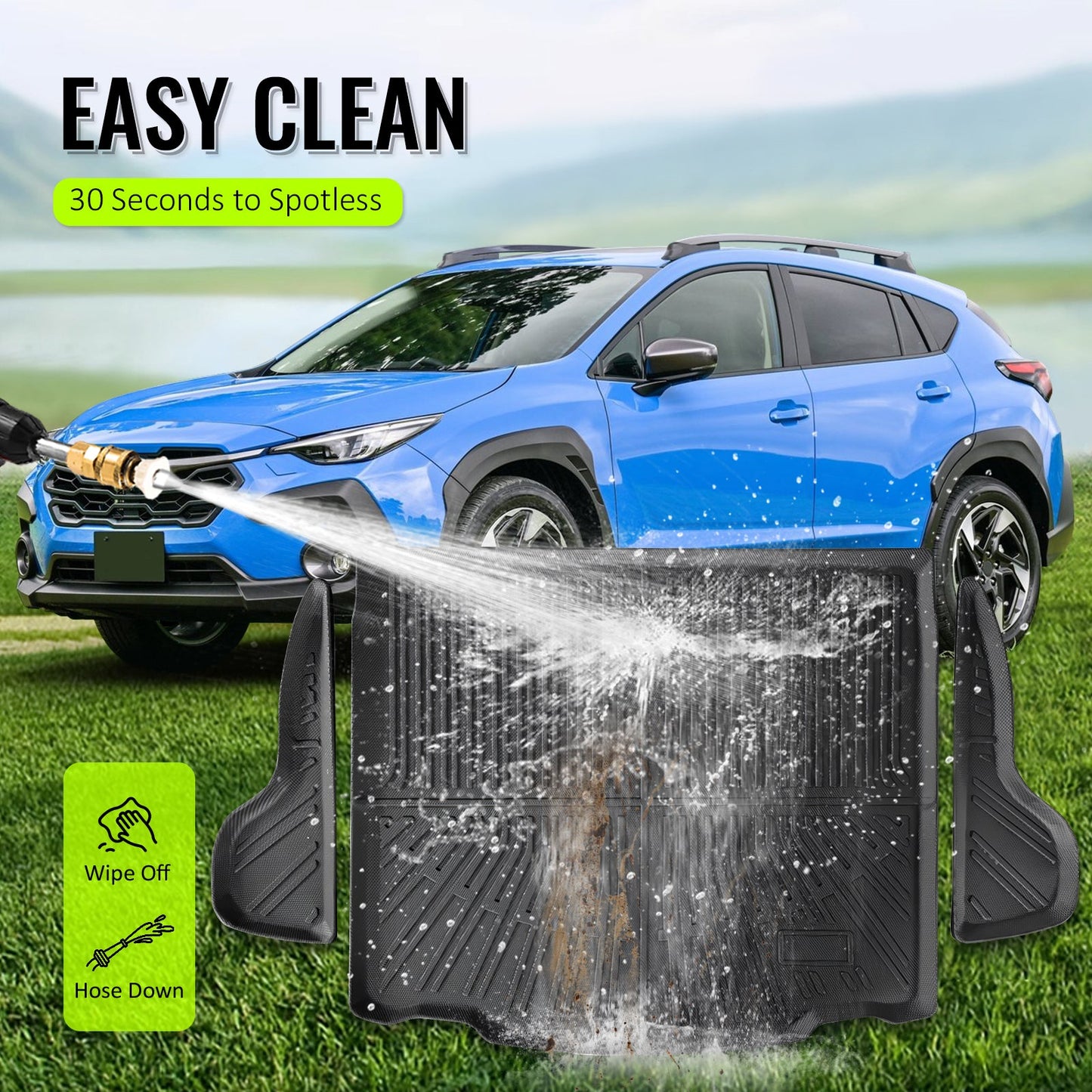 2022-2024 Toyota Corolla Cross/Hybrid AWD 3D Rear Trunk Mat Cargo TPE