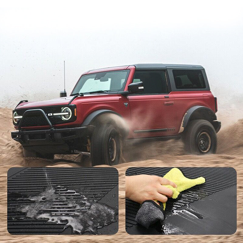 2021-2025 Ford Bronco 4DR Black Trunk Mats Cargo Liner Injection TPE