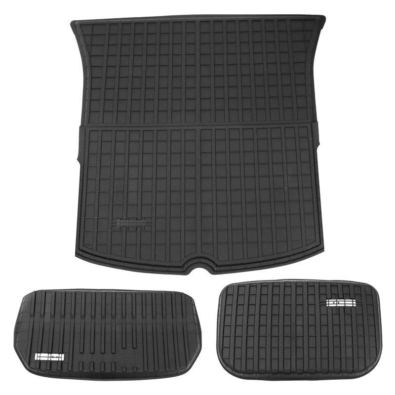 2020-2024 Tesla Model Y Black Trunk Mats Cargo Liner Injection TPE