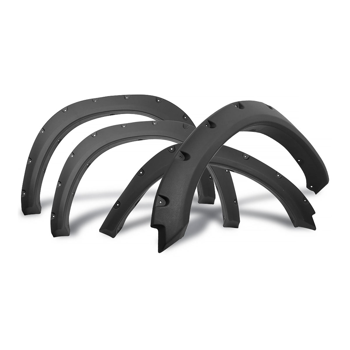 2009-2018 Dodge Ram 1500 Pocket Rivet Textured Black Fender Flares PP
