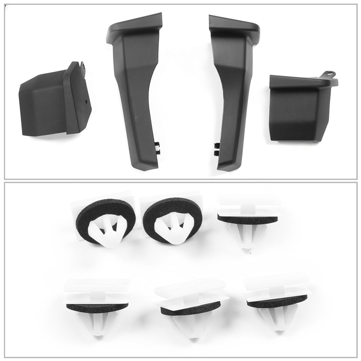 2019-2025 Dodge Ram 1500 Standard Bed Matte Black Fender Flares 4PCS