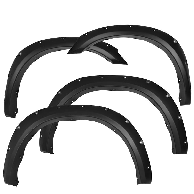 2010-2018 Dodge Ram 2500 3500 Pocket Rivet Black Fender Flares PP 4PC