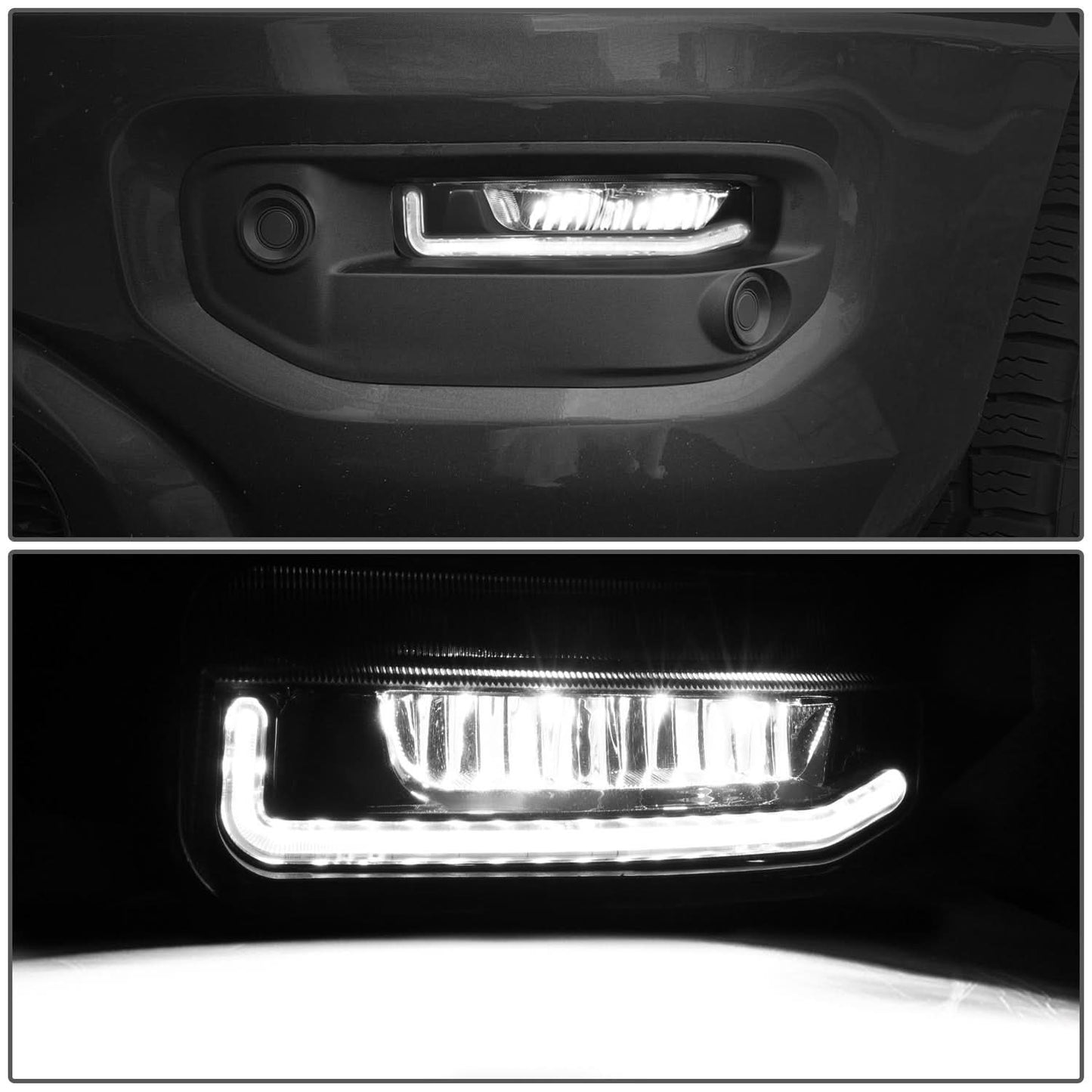 2019-2021 Dodge Ram 1500 2500 3500 LED Fog Lights - Left + Right