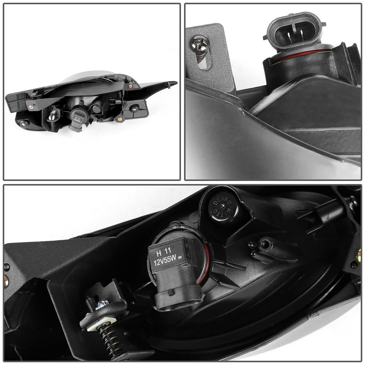 2009-2011 Honda Civic 2-Door Fog Lights with Switch H11 Bulb Smoke