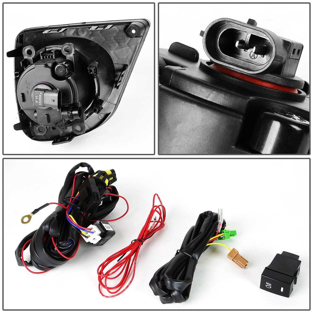 2013-2015 Honda Accord Coupe Fog Lights with Switch & Bezel
