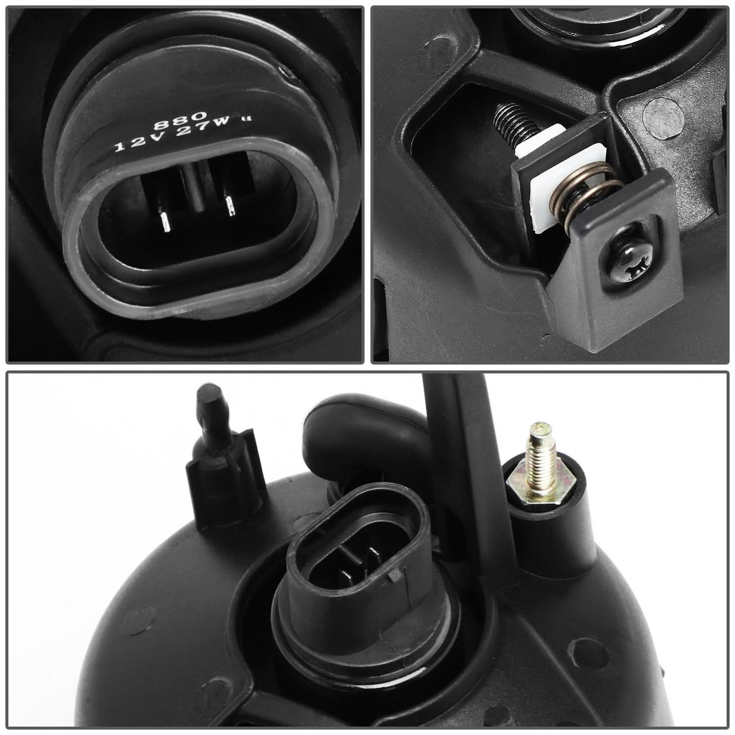 05-15 Nissan Titan / 05-07 Armada Clear Fog Lights - No Switch