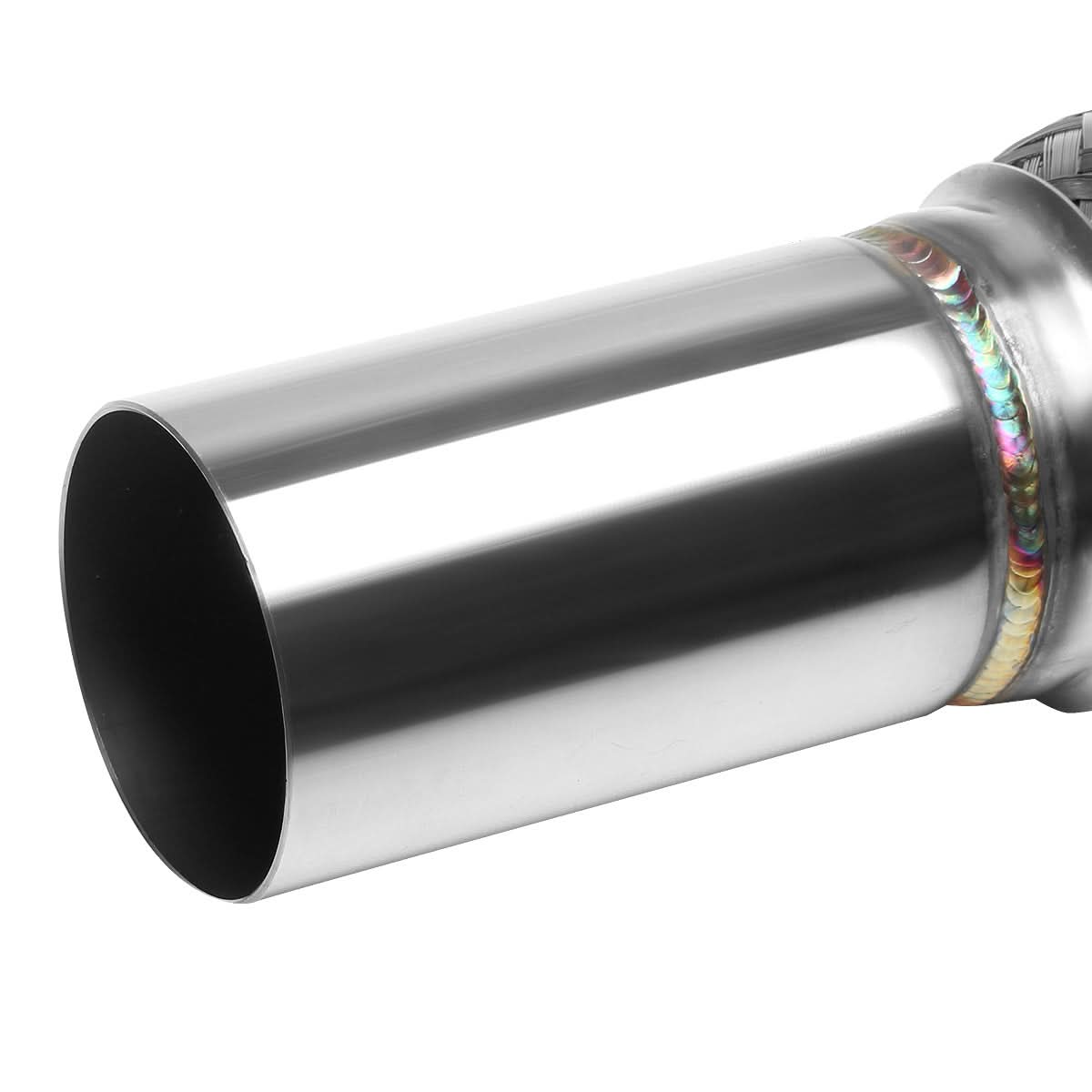 97-01 Toyota Flex Pipe 2.00" IN / 2.50" OUT 3-Bolt Flange+O2 Port