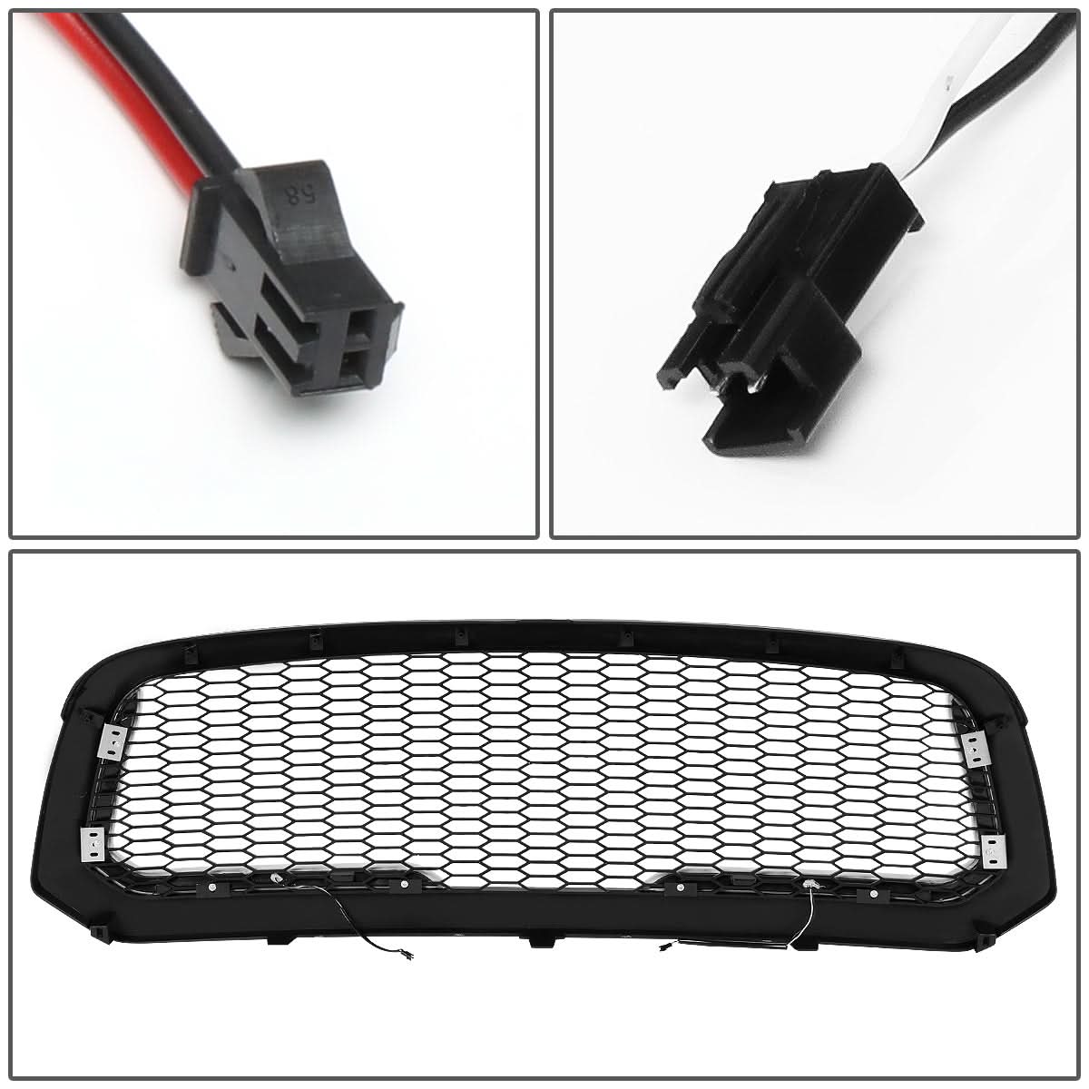 13-18 Dodge Ram 1500 Honeycomb Style LED DRL Grille