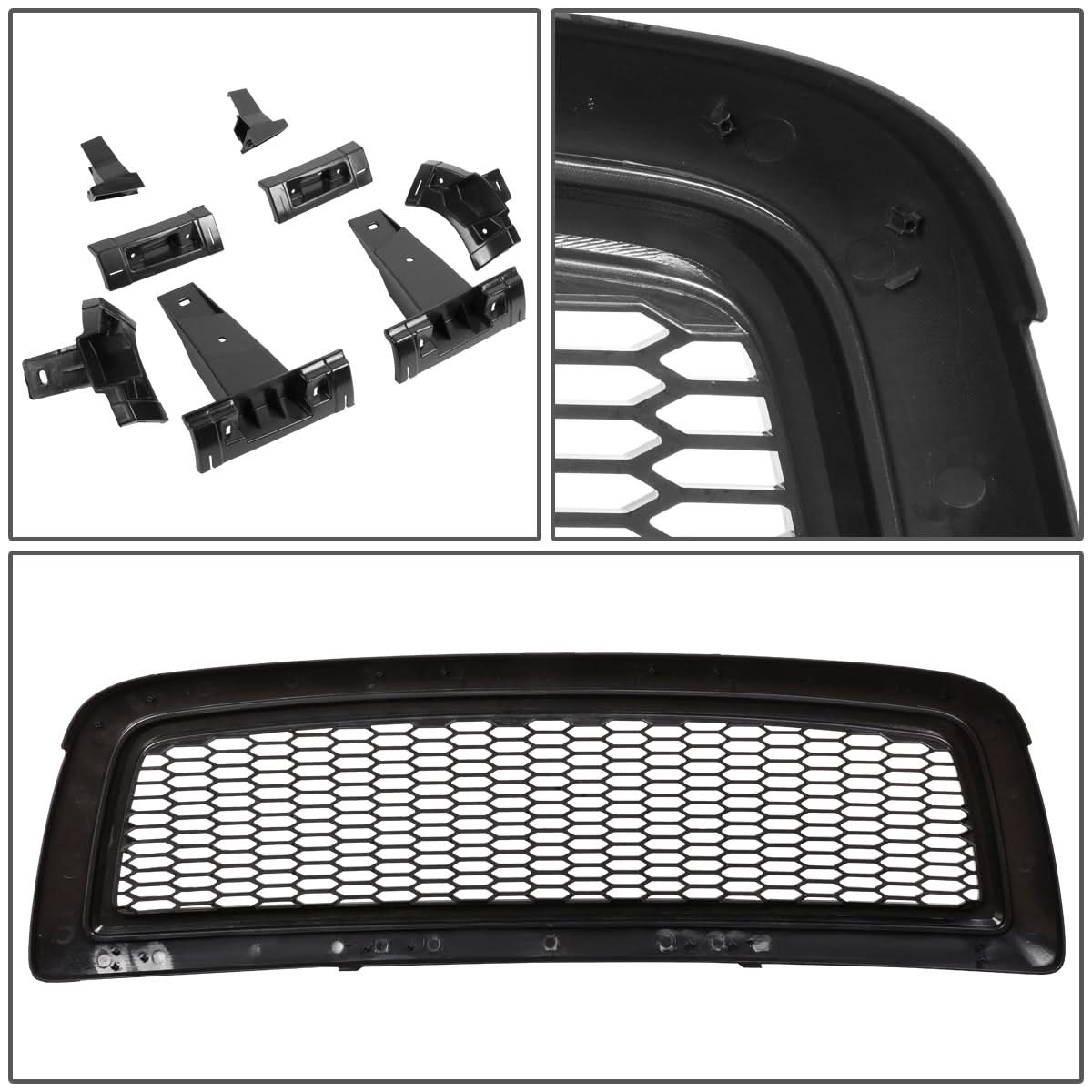 2009-2012 Dodge Ram 1500/2500/3500 Honeycomb Mesh Grille - Black