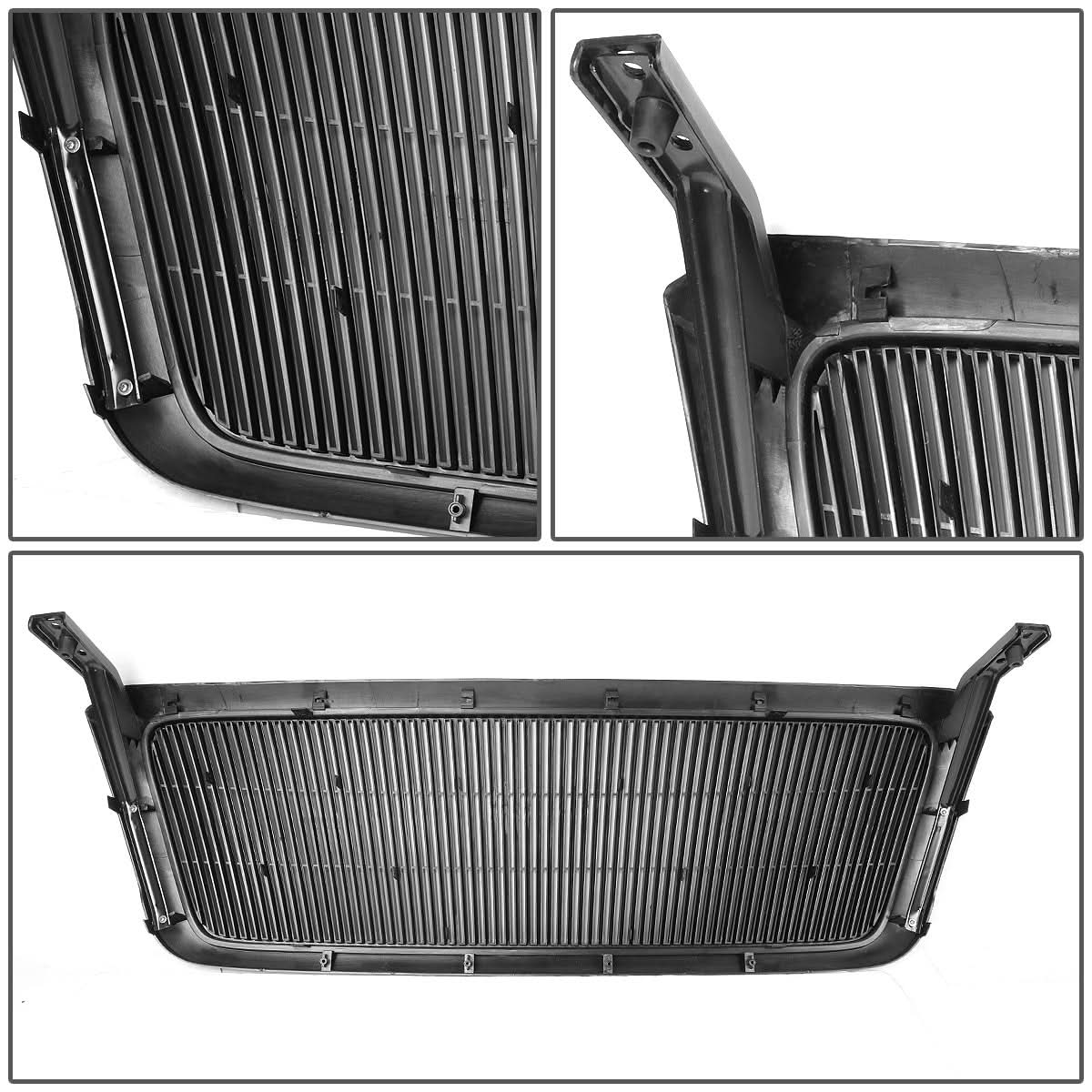 2004-2008 Ford F-150 Vertical Fence Style Grille - Matte Black