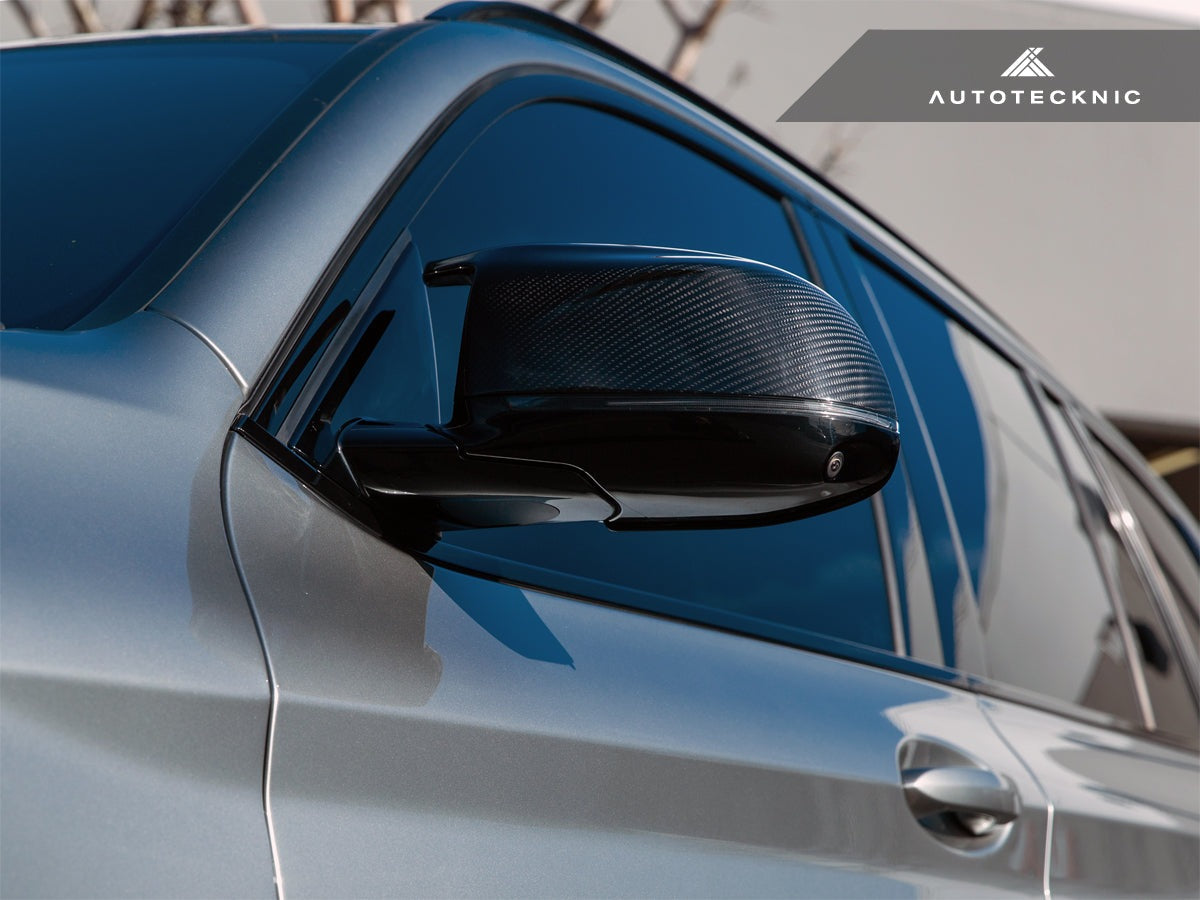 AutoTecknic Replacement Dry Carbon Mirror Covers - BMW G01 X3 M40i LCI | G02 X4 M40i LCI