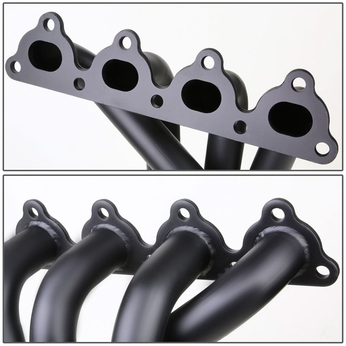 88-00 Honda Civic/Del Sol/CRX Header - Stainless Steel Black