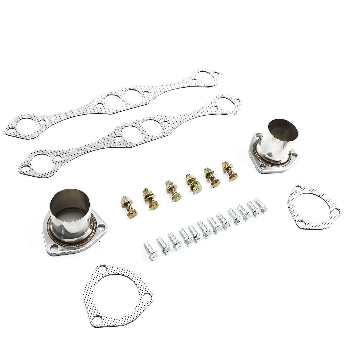 35-48 Chevrolet Small Block Fat Fenderwell Headers Stainless Steel