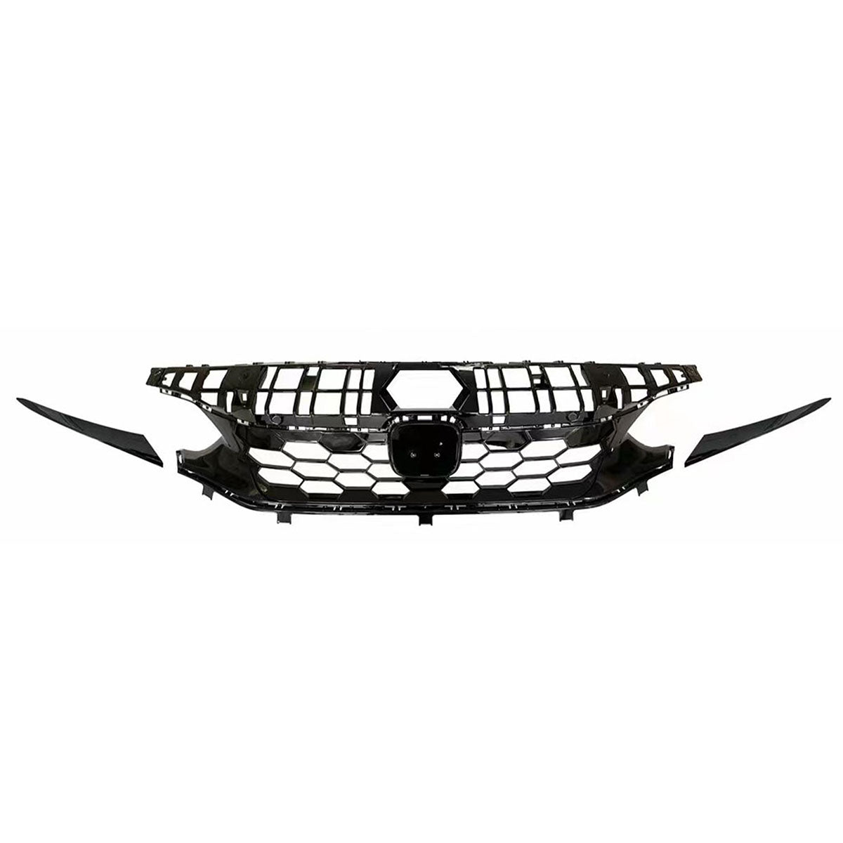 2022-2024 Civic Hatchback & SI OE Style Front Upper Grille Gloss Black