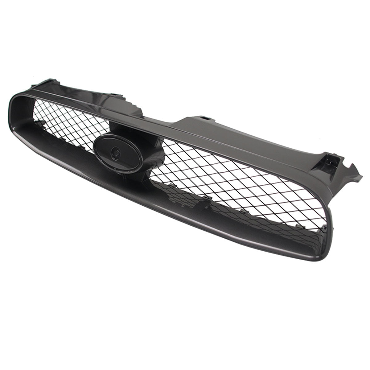2004-2005 Subaru Impreza STI Style Front Bumper Grille Gloss Black ABS