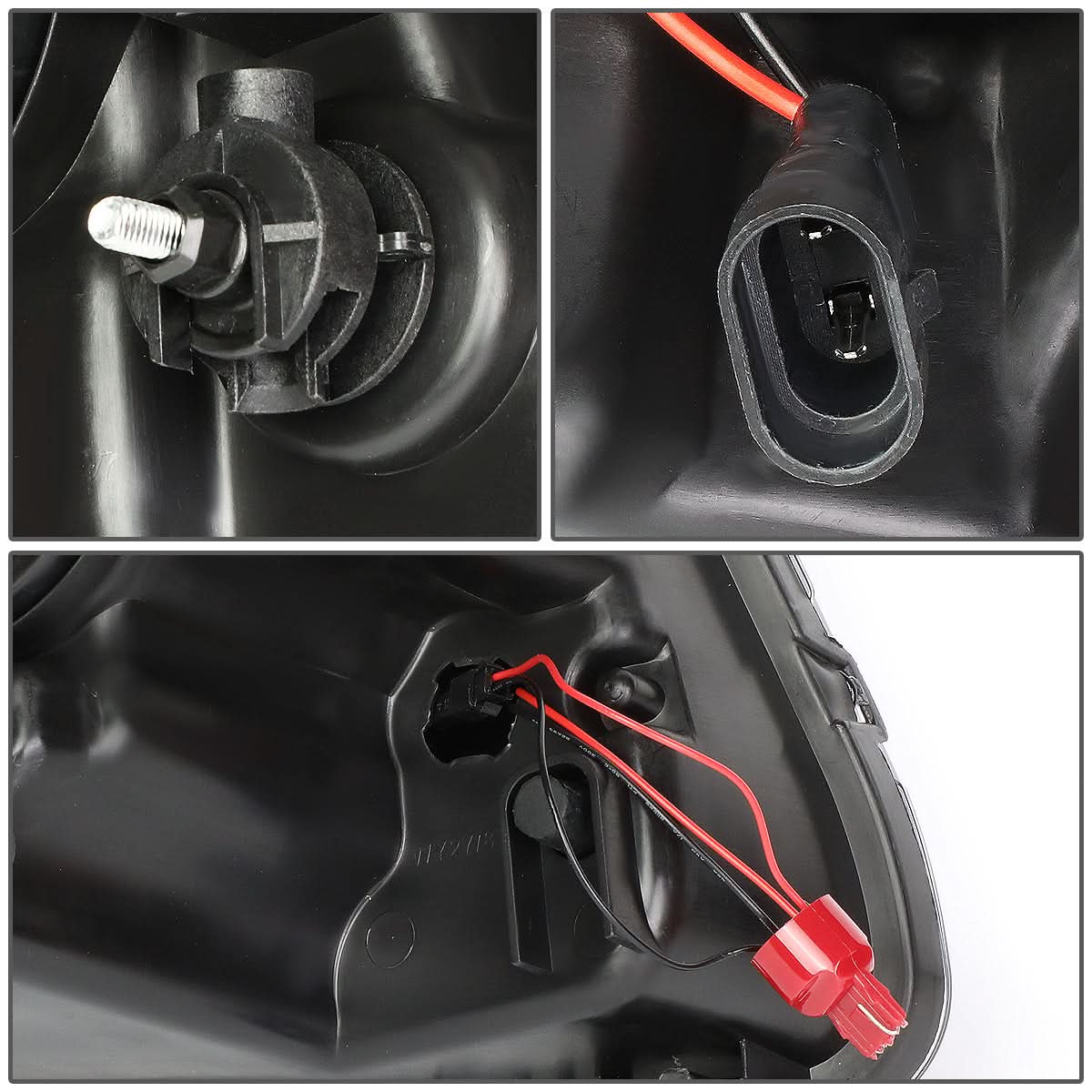 2011-2013 Jeep Grand Cherokee Projector Headlights Chrome Housing