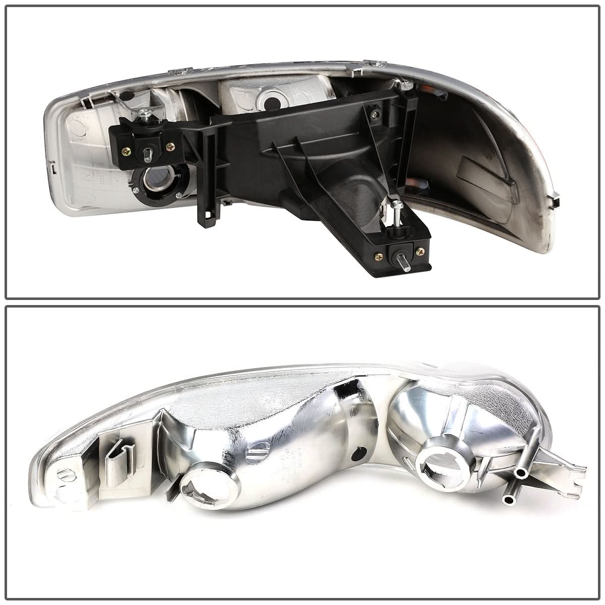 01-07 GMC Sierra/Yukon LED DRL Headlights 4PC Chrome Housing