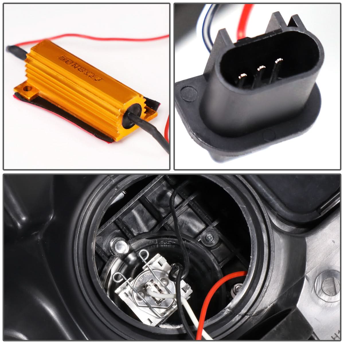 09-14 Ford F-150 LED DRL Projector Headlights Chrome Housing