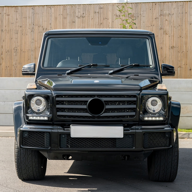 1990-2018 Benz W463 G500 G550 G55 G63 G65 Gloss Black Headlight Bezels