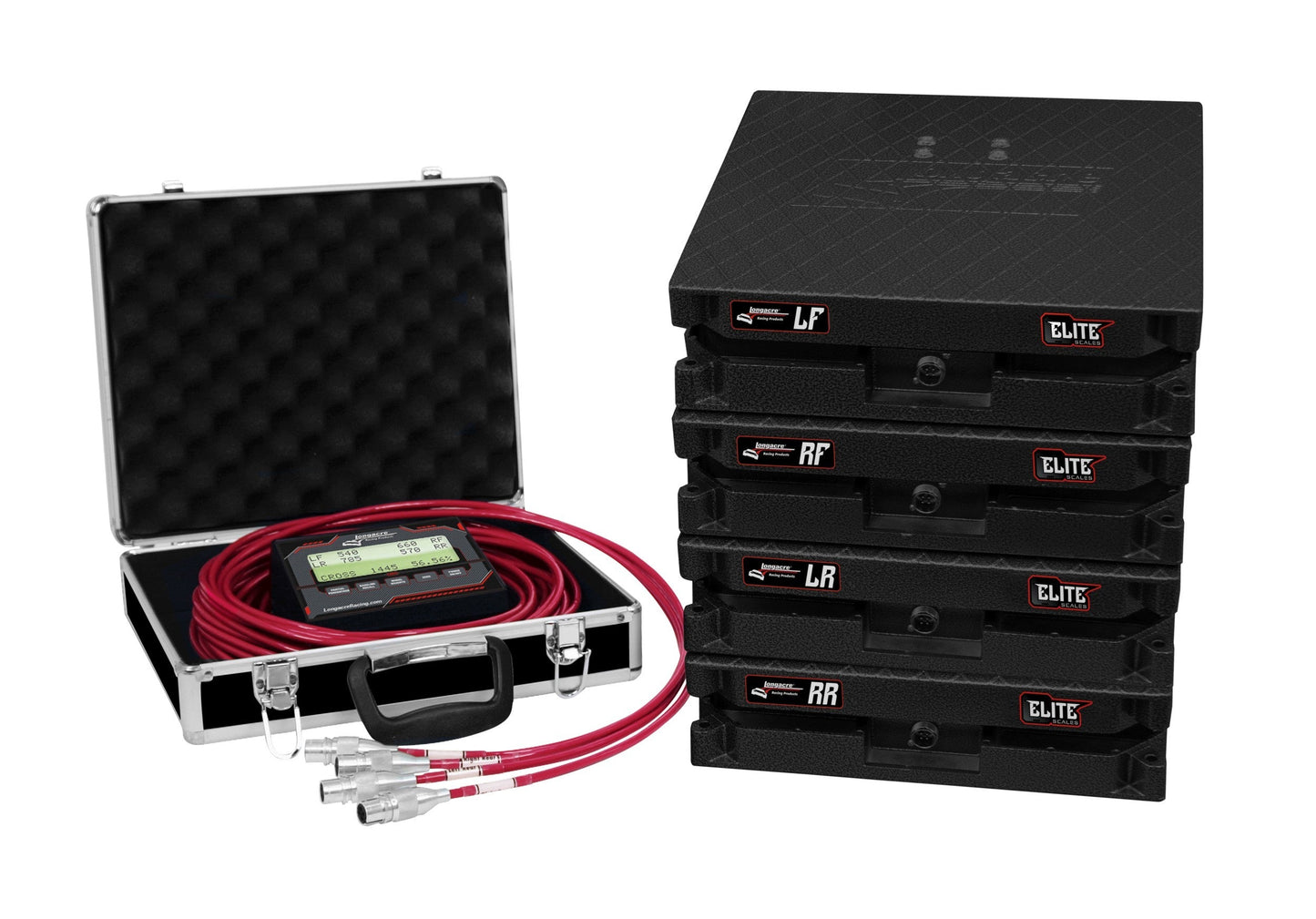 Longacre Scale Set Elite Wired 15in Pads 3500lbs 52-82663