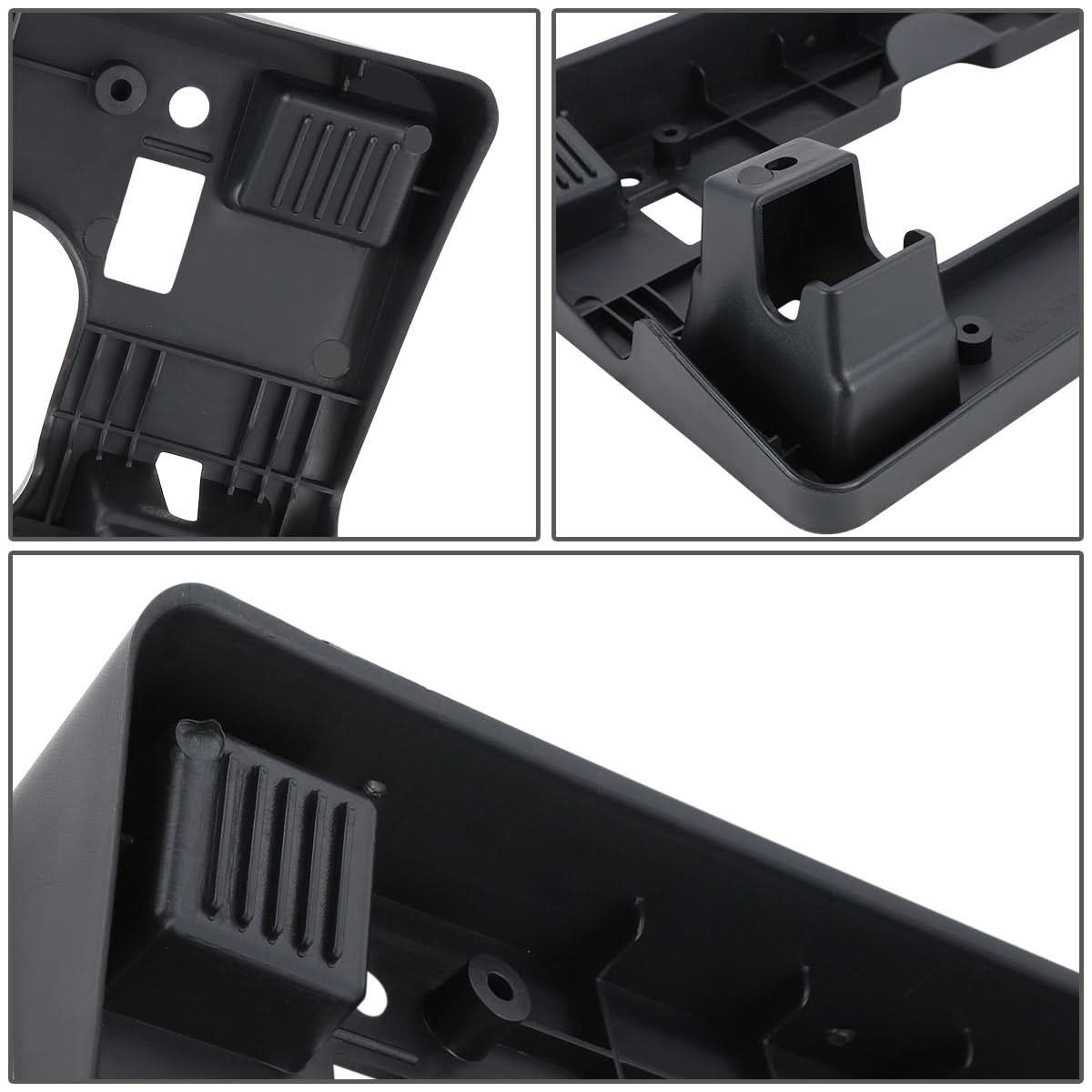 06-08 Honda Civic Front License Plate Mounting Bracket - Black