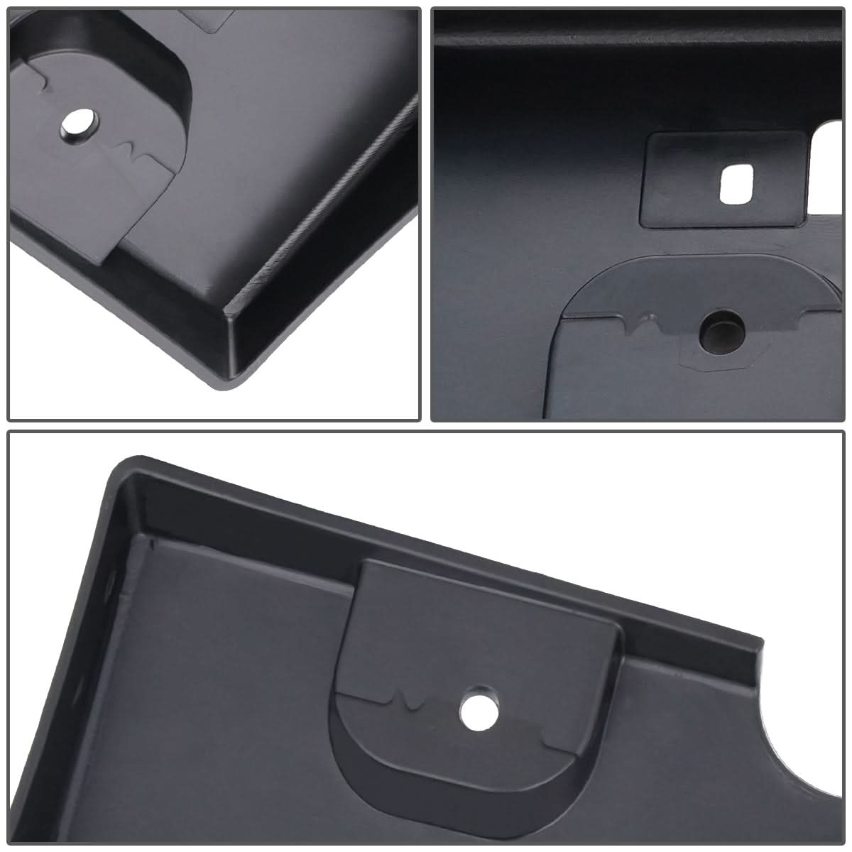 10-12 Nissan Sentra Front License Plate Mounting Bracket - Black