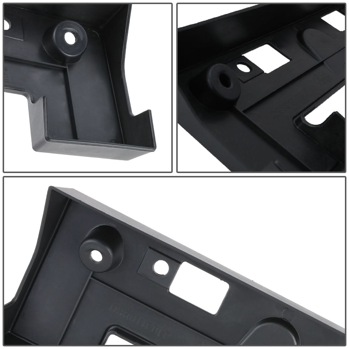 11-15 Nissan Rogue Front License Plate Mounting Bracket - Black