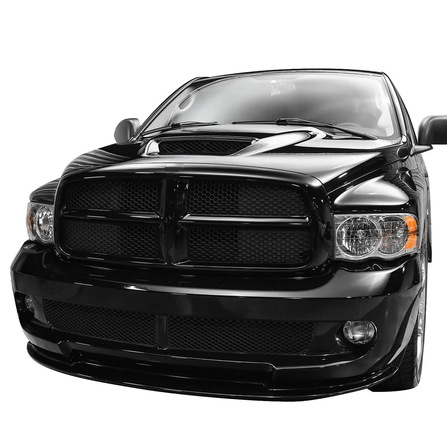 2002-2005 Dodge Ram Black Honeycomb Mesh Grille Assembly