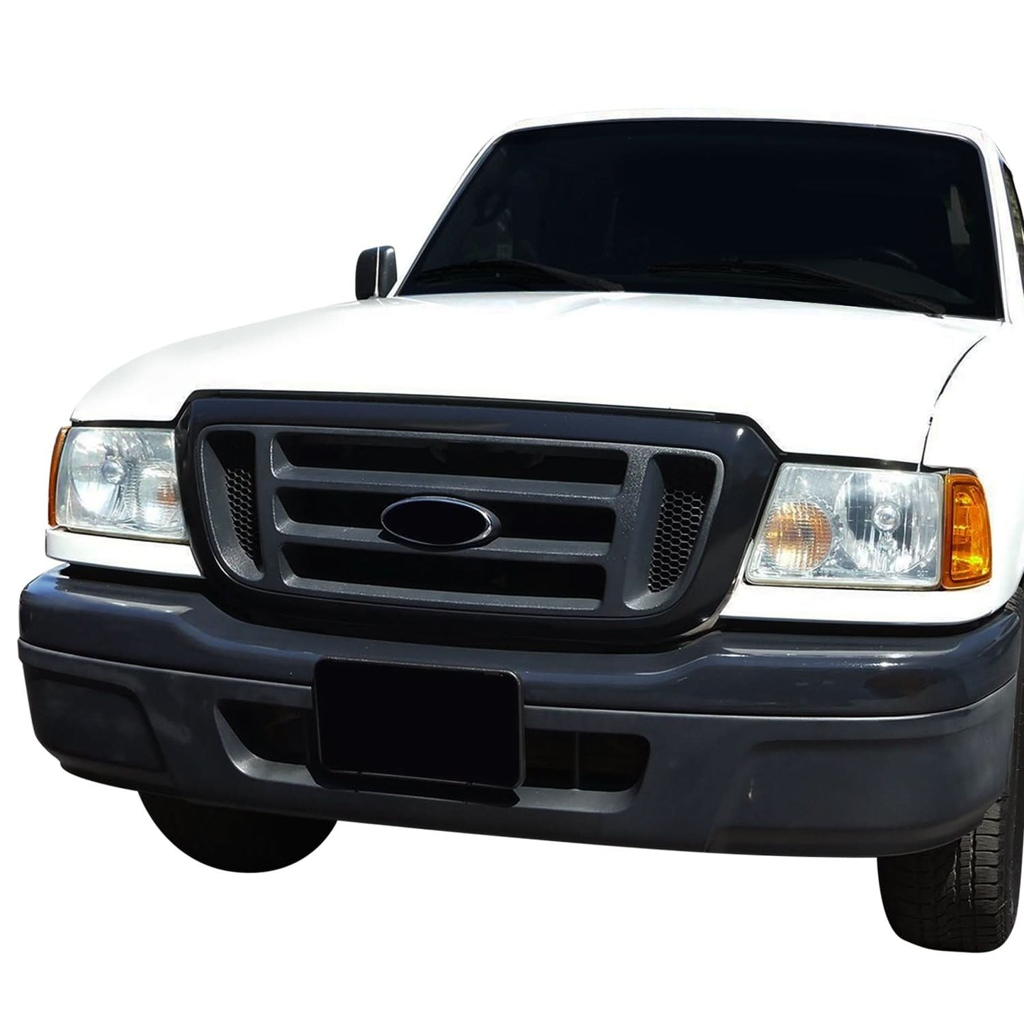 1998-2005 Ford Ranger Black Front Grille with Argent Bar