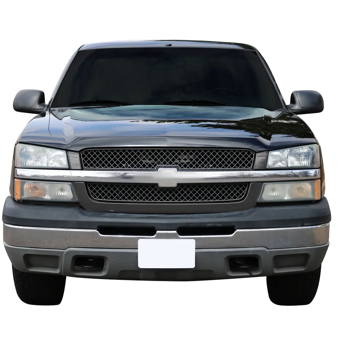 2003-2005 Chevrolet Silverado OE Style Front Grille Gray w/ Chrome