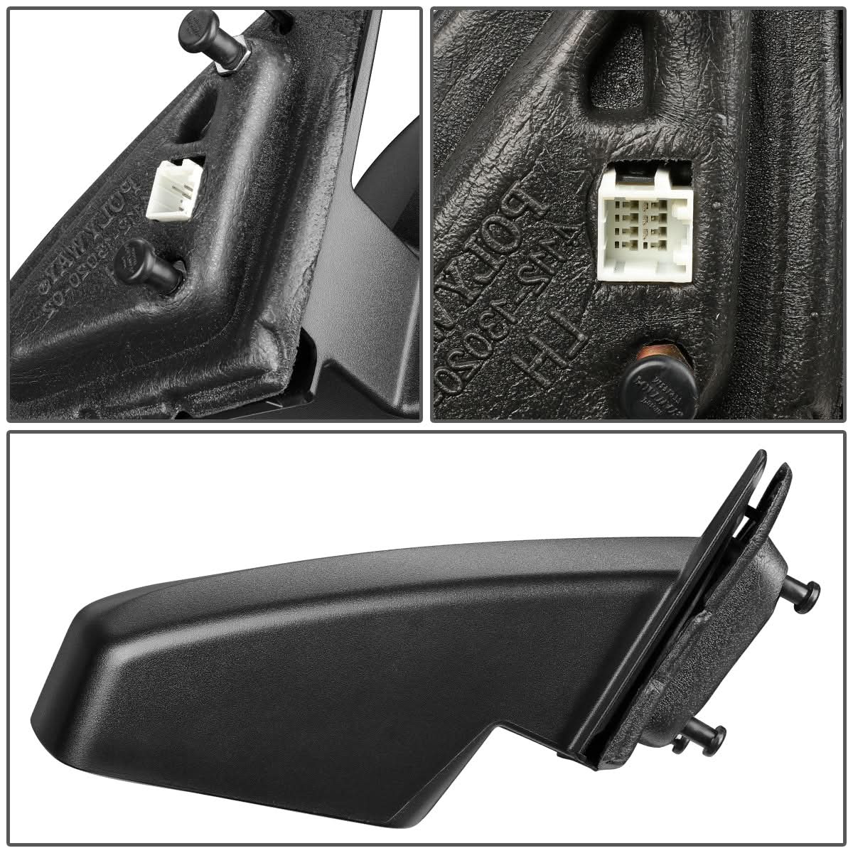 08-14 Dodge Avenger OEM Style Powered Side Mirror - Textured Black