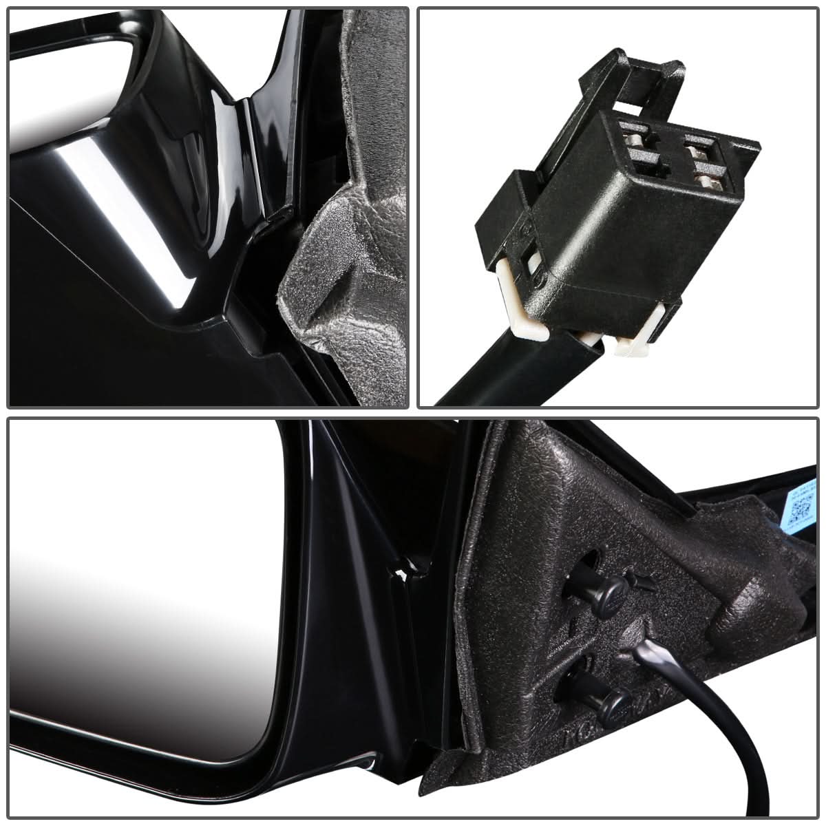 2004-2008 Pontiac Grand Prix OEM Style Left Side Mirror - Matte Black