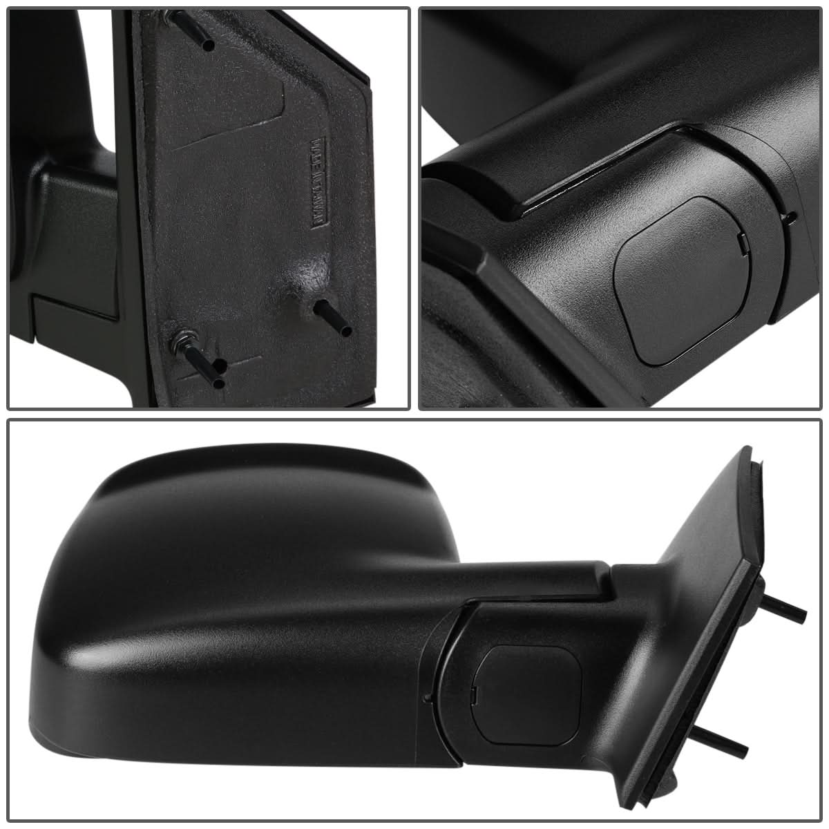 2003-2007 Chevrolet Express Manual Side Mirror - Right Side Black