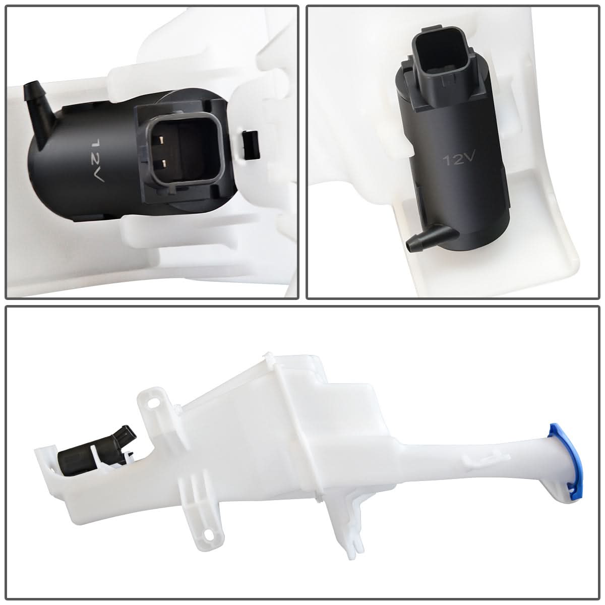 2012-2015 Kia Rio Windshield Washer Pump - Sedan Models