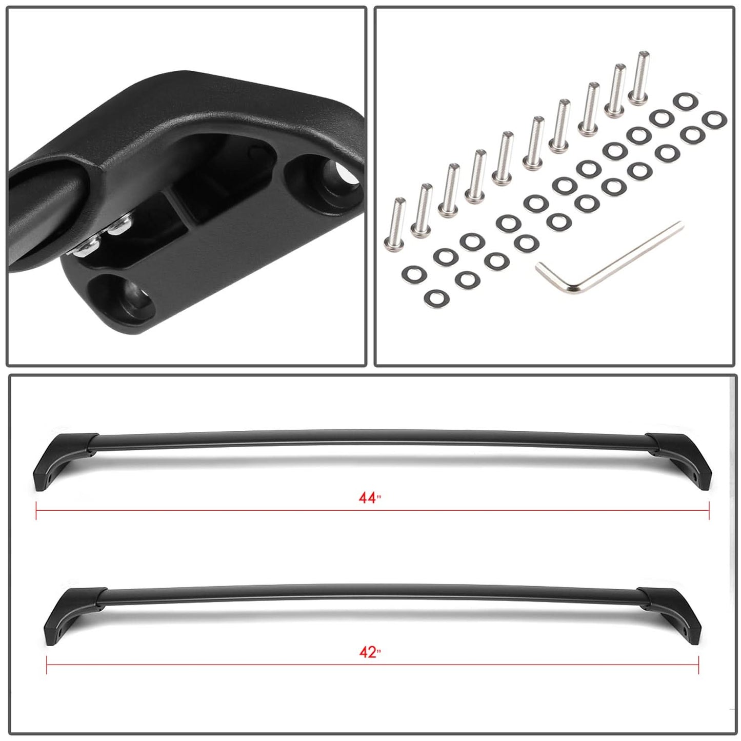 14-18 Acura MDX Roof Rack Cross Bars Aluminum