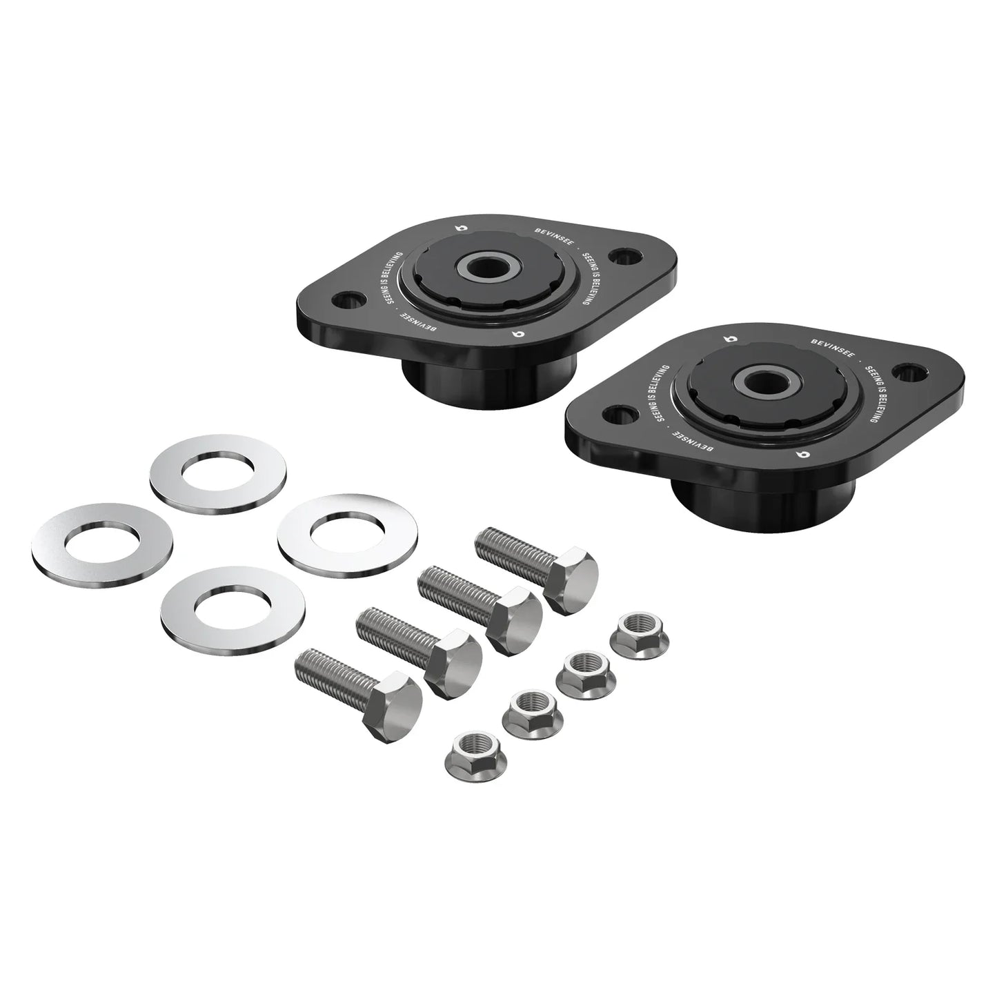BMW 3 Series E30 E36 E46 / Z3 / Z4 E85 E86 Aluminum 85A Polyurethane Rear Shock Mounts 10mm 1986 - 2008