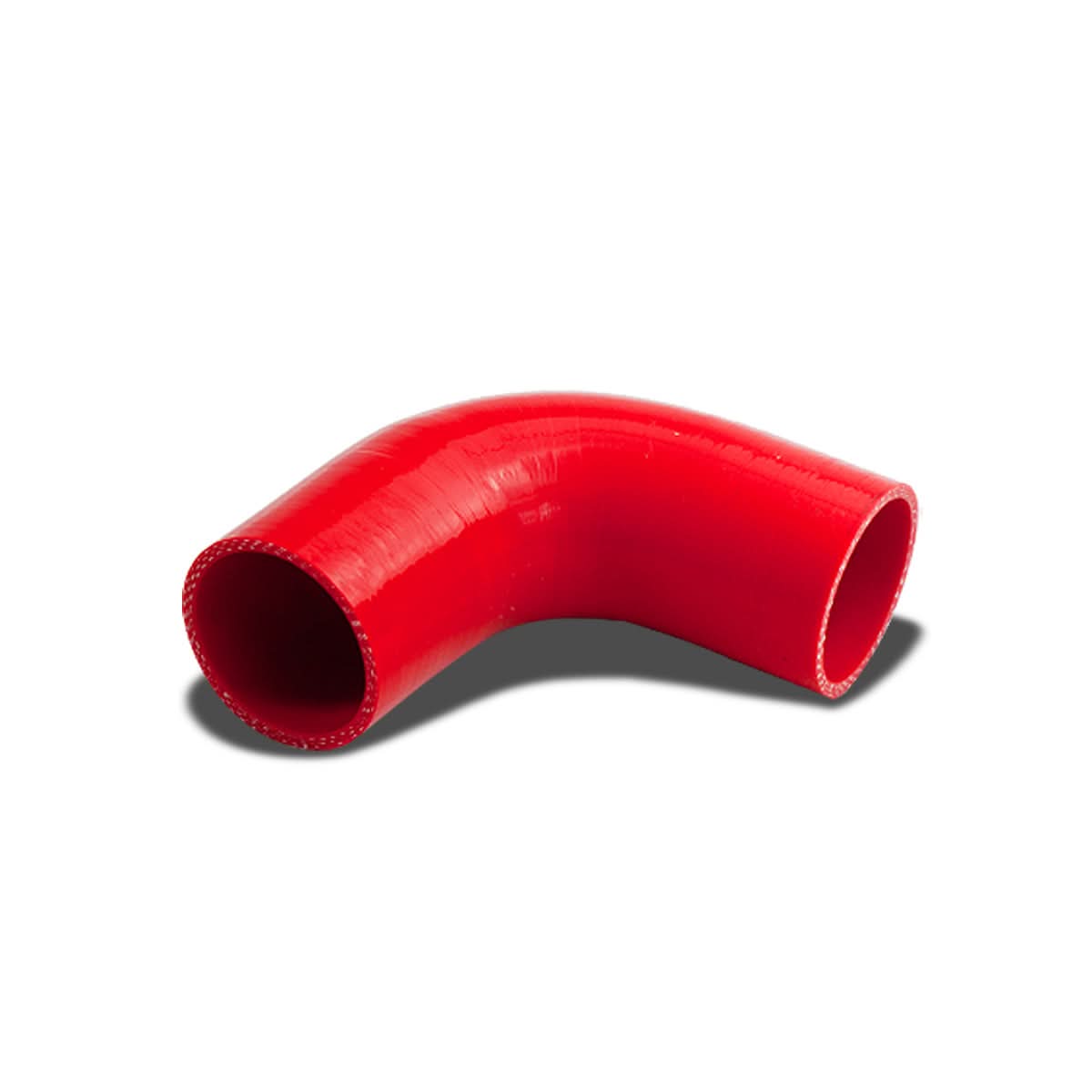 2" 90 Degree Silicone Hose - 3-Ply Red