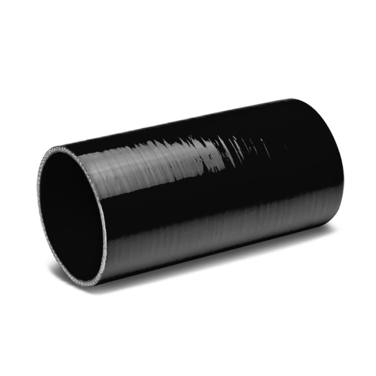 3.50" x 8.00" Black Silicone Hose - 3-Ply Construction