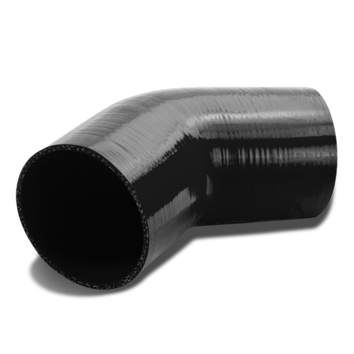 4.00" 45 Degree Silicone Hose - 3-Ply Black