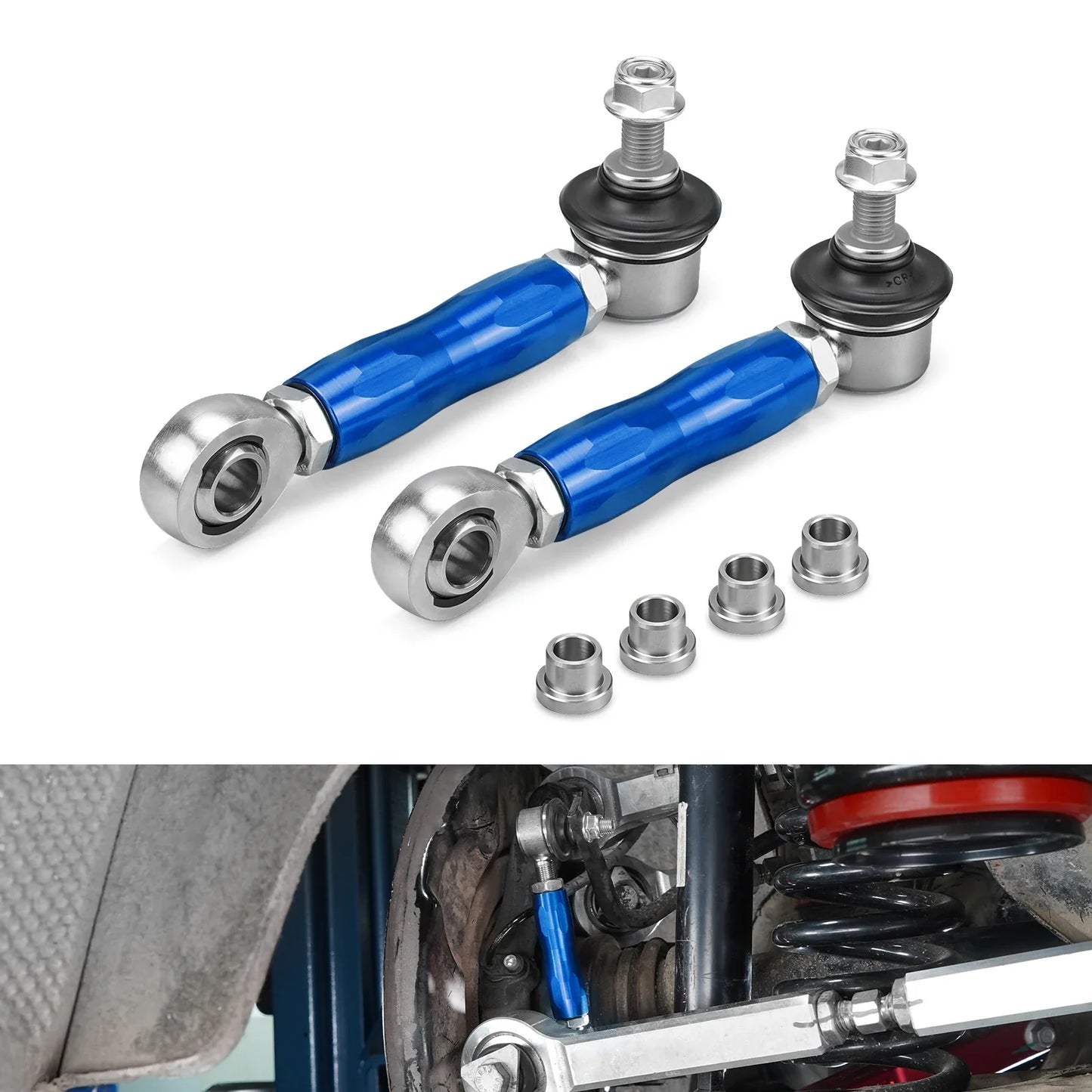 BMW Adjustable Rear Sway Bar End Links – Billet Aluminum (E90 E92 E91 E93 E8X)