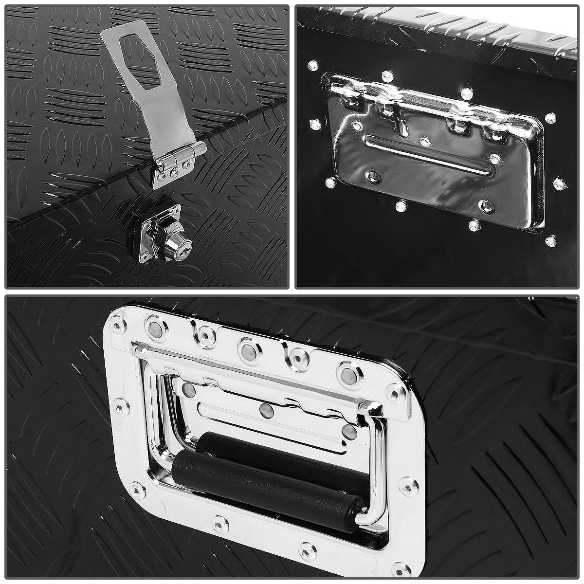 Universal Truck Trailer Tool Box with Lock 30x13x10 Aluminum