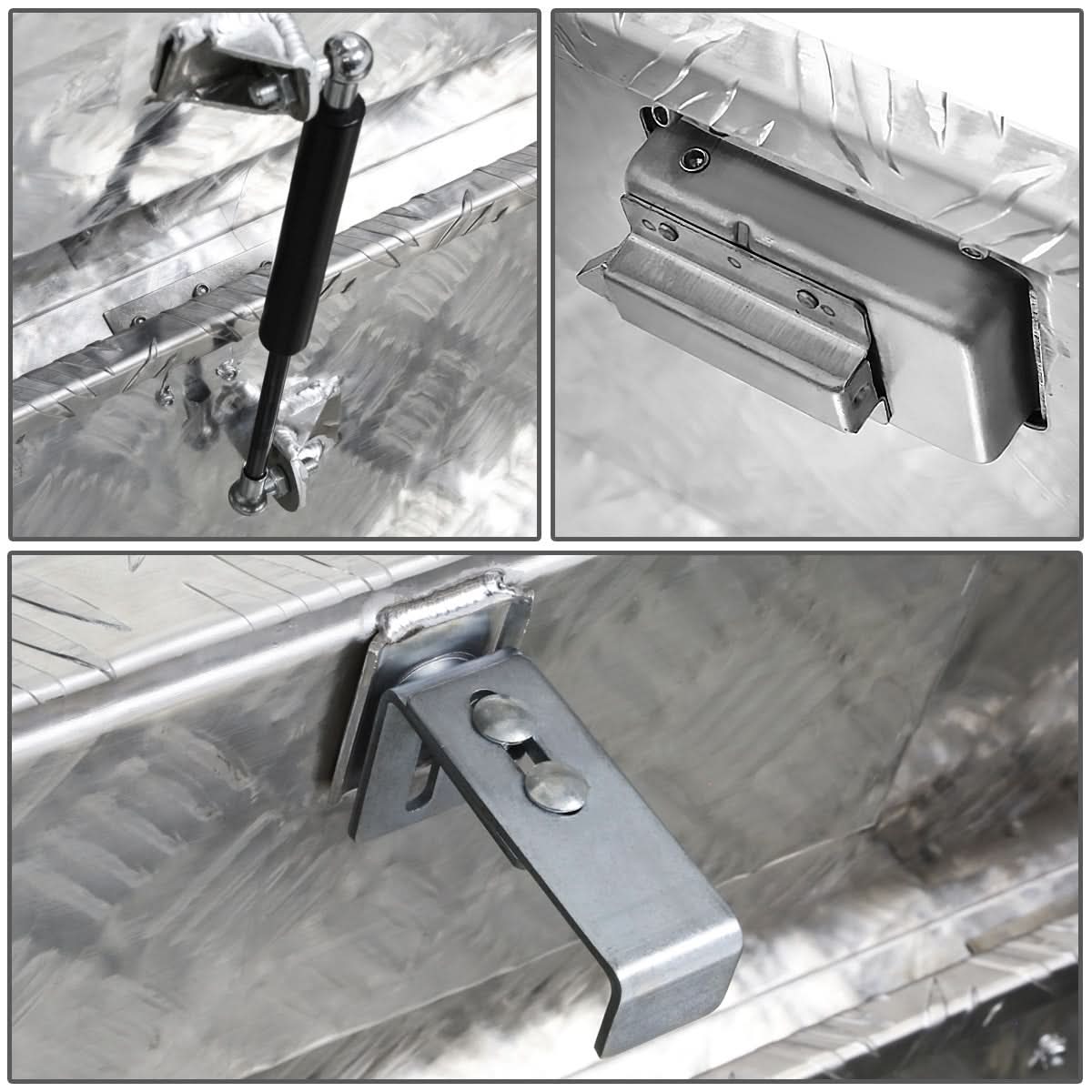 60" Aluminum Crossover Truck Tool Box with Lock & Key